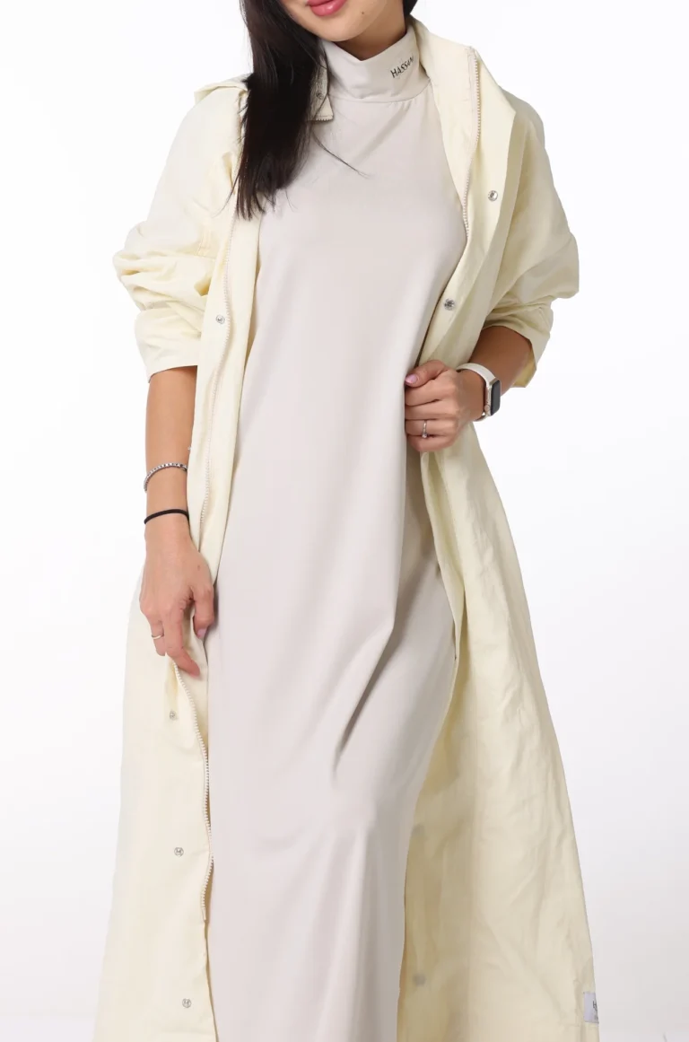 Off White Maxi Coat