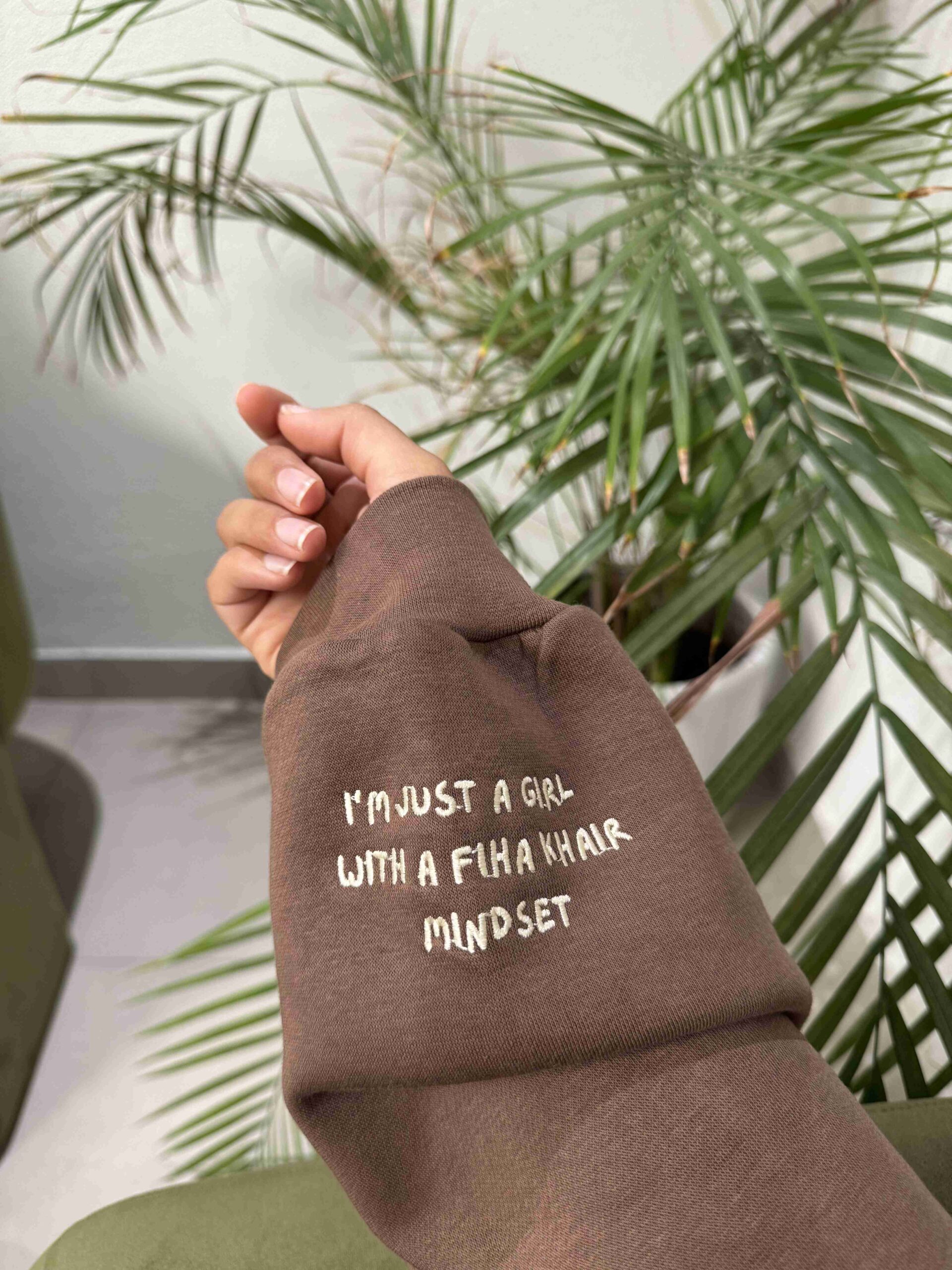 Affirmation hoodie ‘Fiha Khair Mindset'
