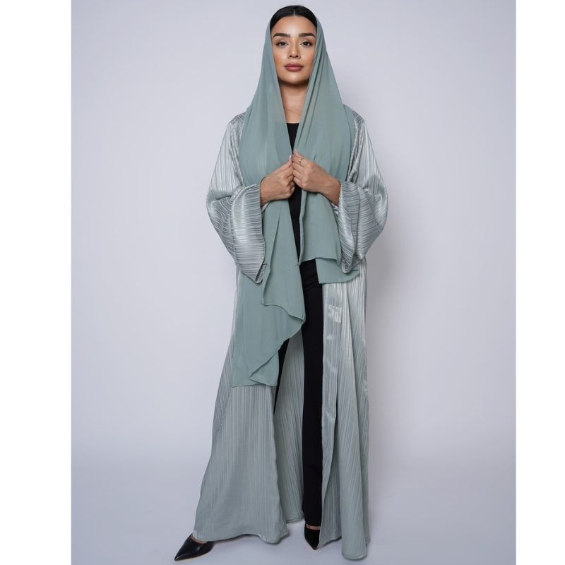 Noorstyles basic abaya with chiffon sheila